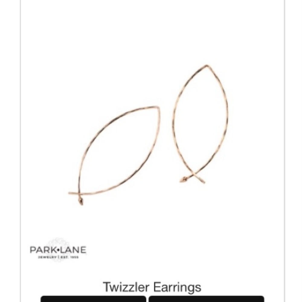 Park Lane Twizzler Leaf Hoop Earrings - Gold